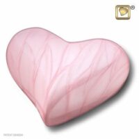 Pink Pearl Heart Urn